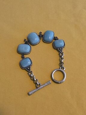 Vintage Lucky Brand Bohemian Silver-Tone Link Bracelet